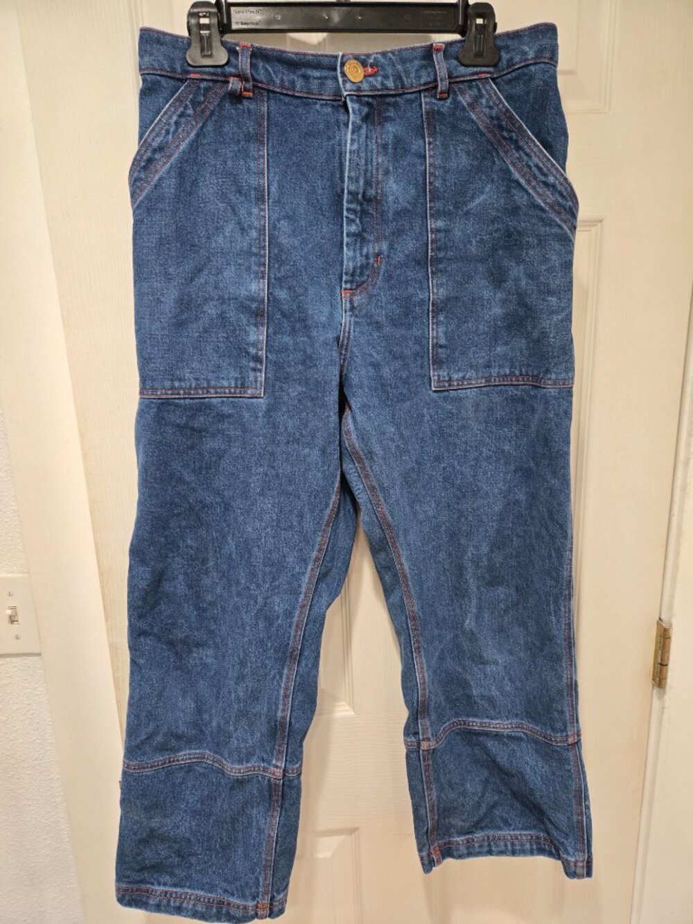 Big Bud Press Petite M Size Dark Wash Carpenter Jeans - Picture 6 of 10